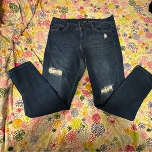 SOHO High Waist Legging | destroyed blue denim | 16